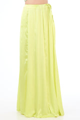 Adha neon yellow lehenga sari set