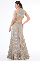 Adha grey gown