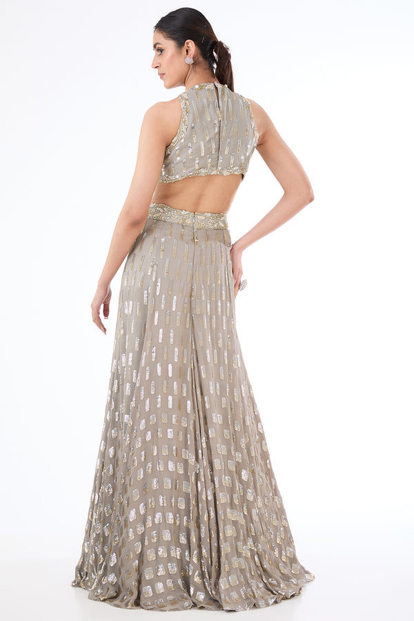 Adha grey gown