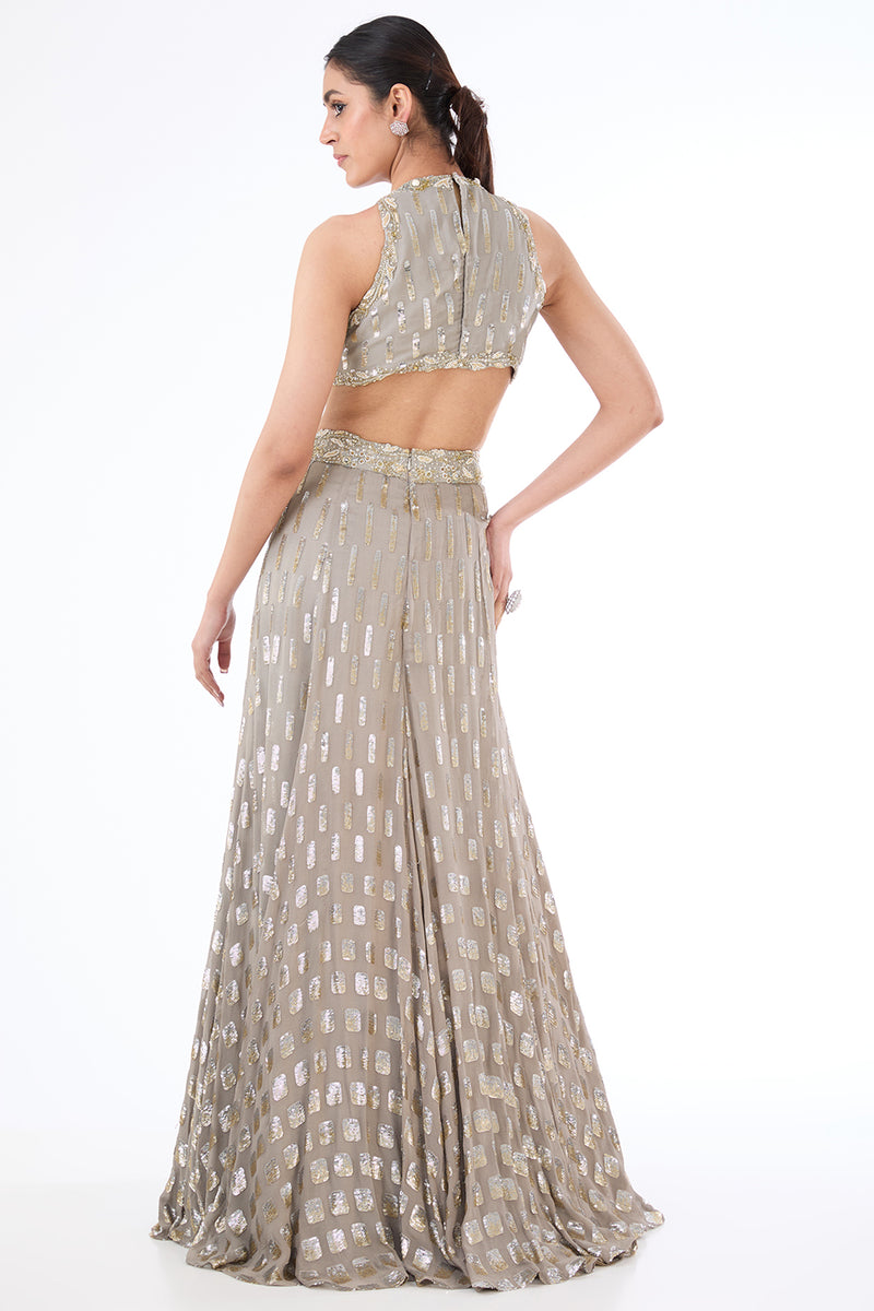 Adha grey gown
