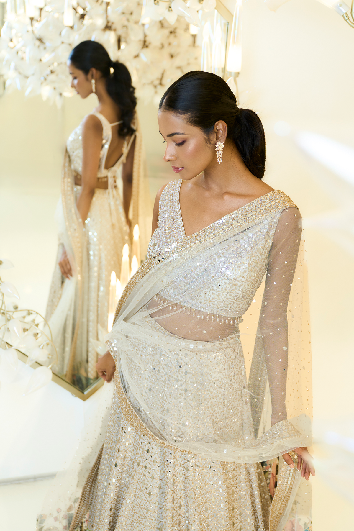 IVORY LEHENGA SET