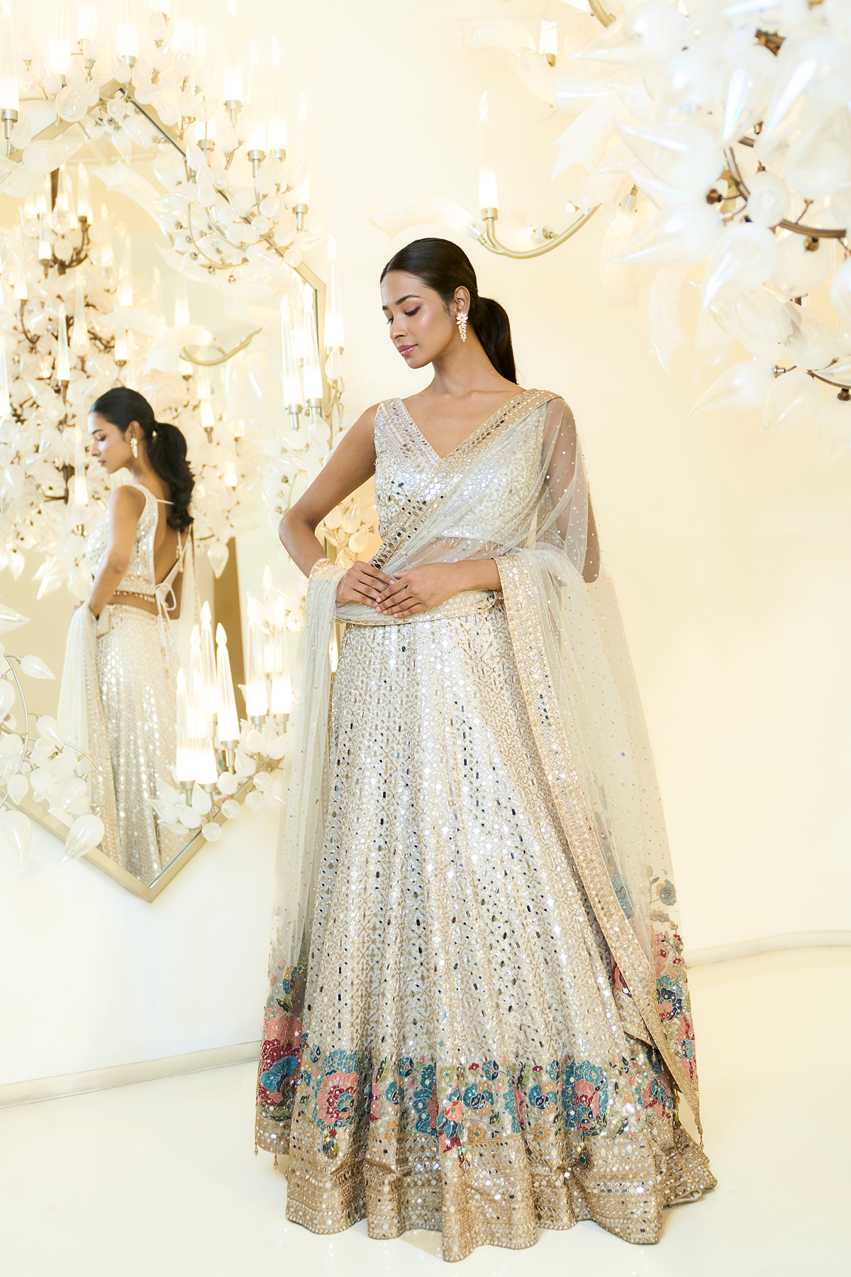 IVORY LEHENGA SET