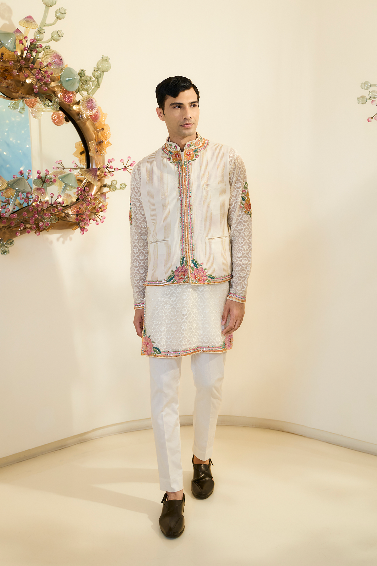 Ivory Straight Cut Bundi