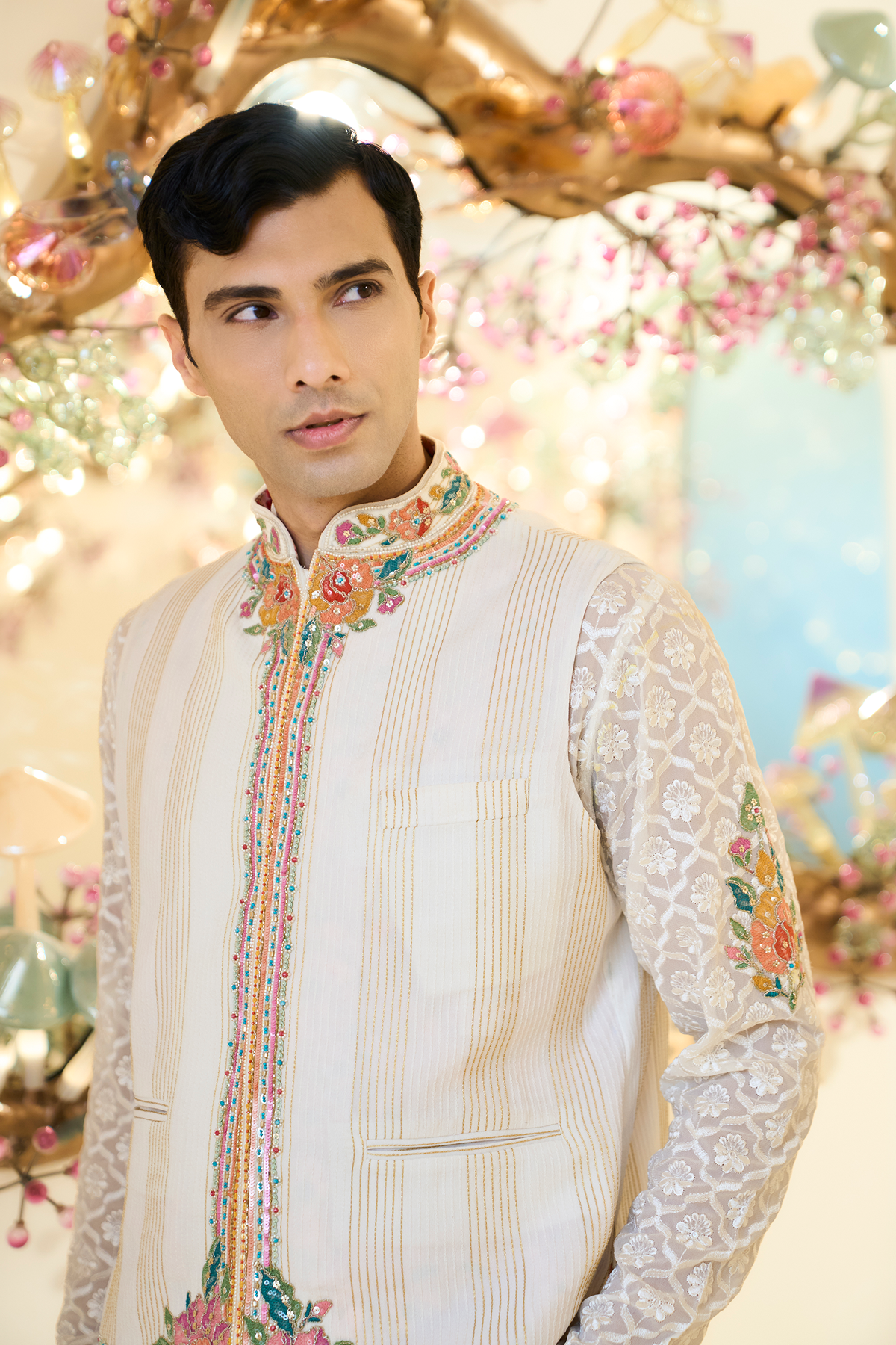 Ivory Straight Cut Bundi