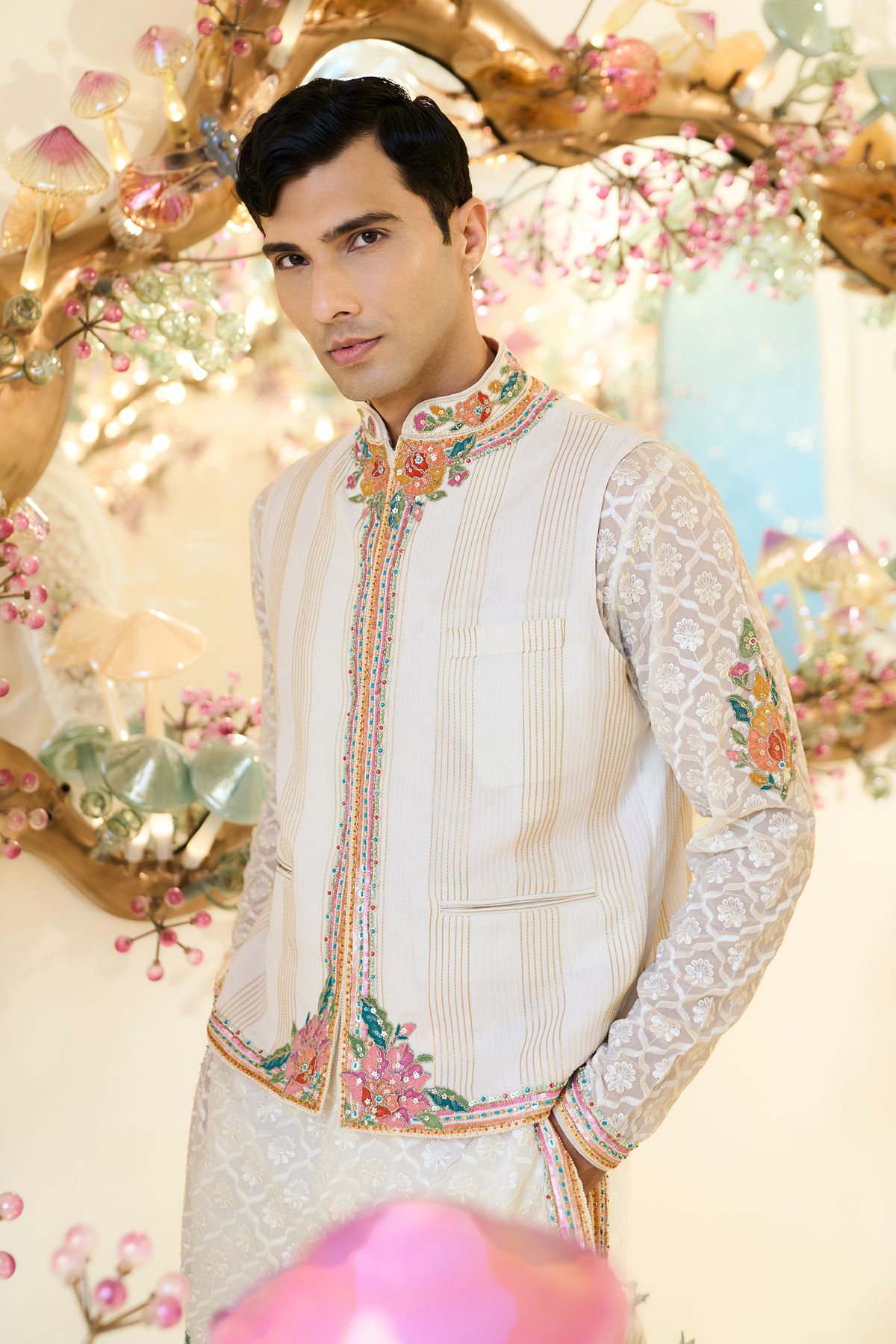 Ivory Straight Cut Bundi