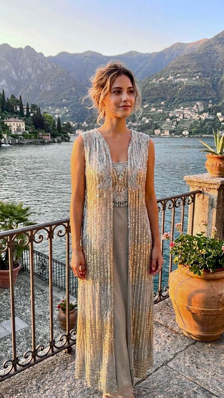 The Sage Sequin Jacket Set