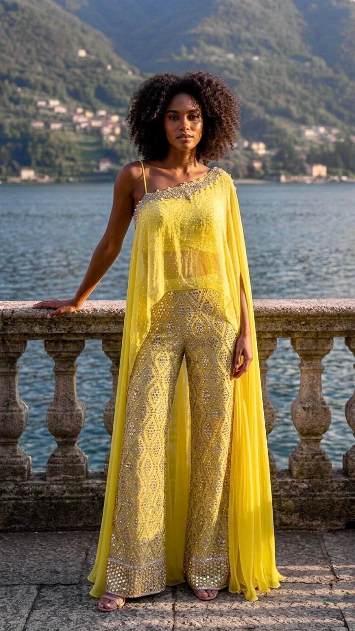 The Marigold Mirror Cape Set