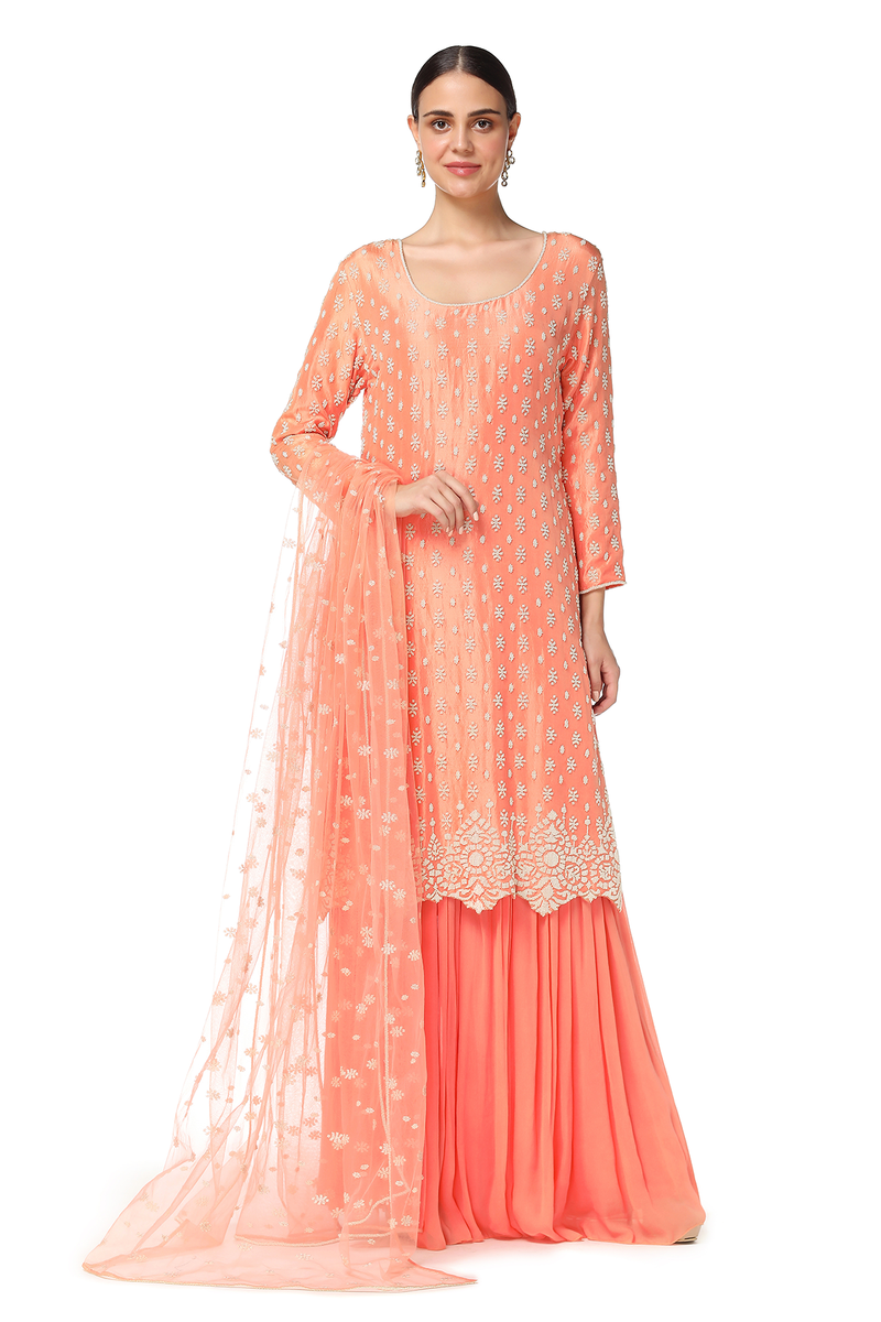 Ayat Kurta With Sharara Set