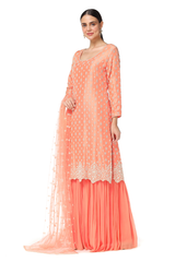 Ayat Kurta With Sharara Set