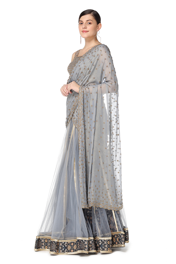 Amalia Lehenga Sari Set