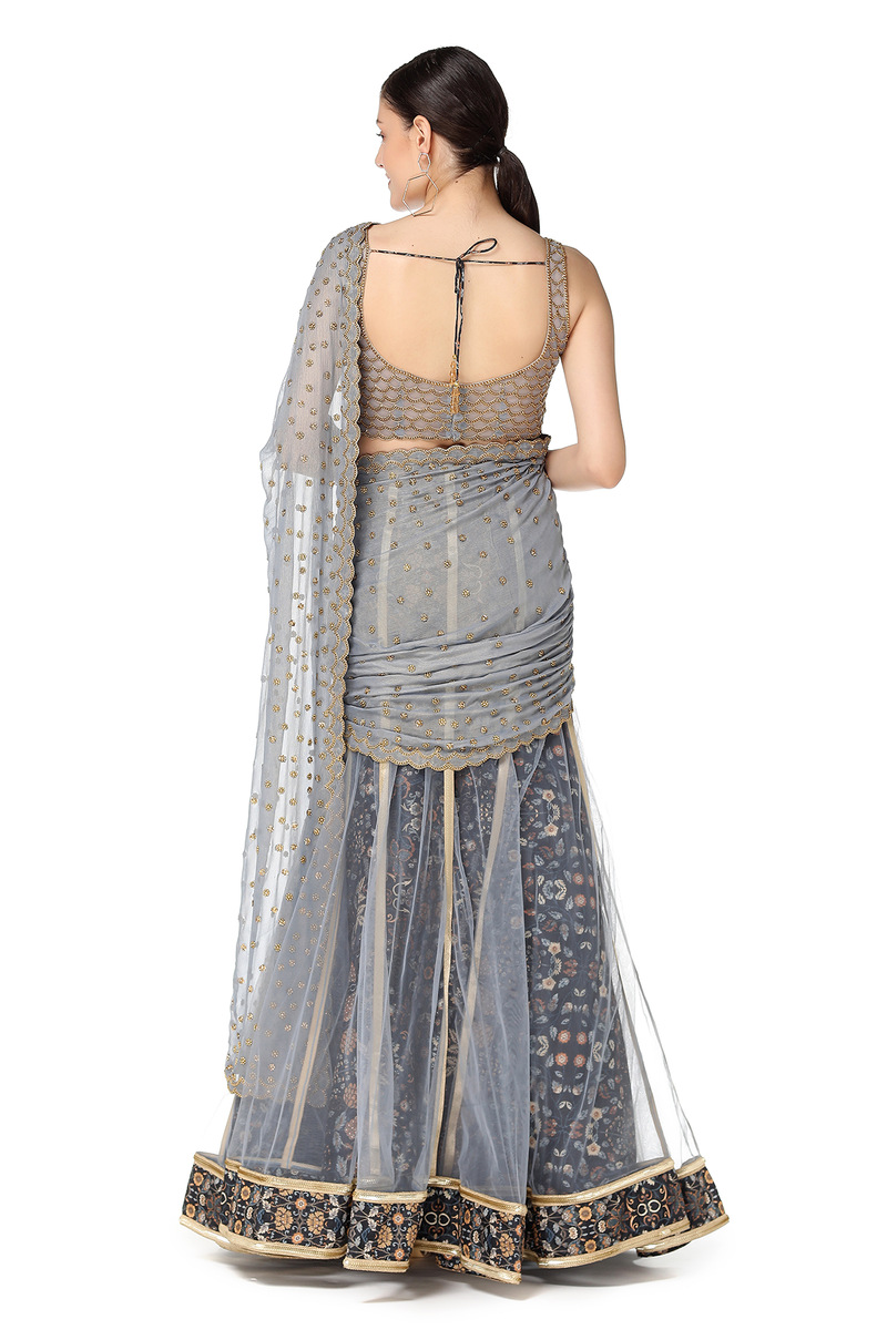Amalia Lehenga Sari Set