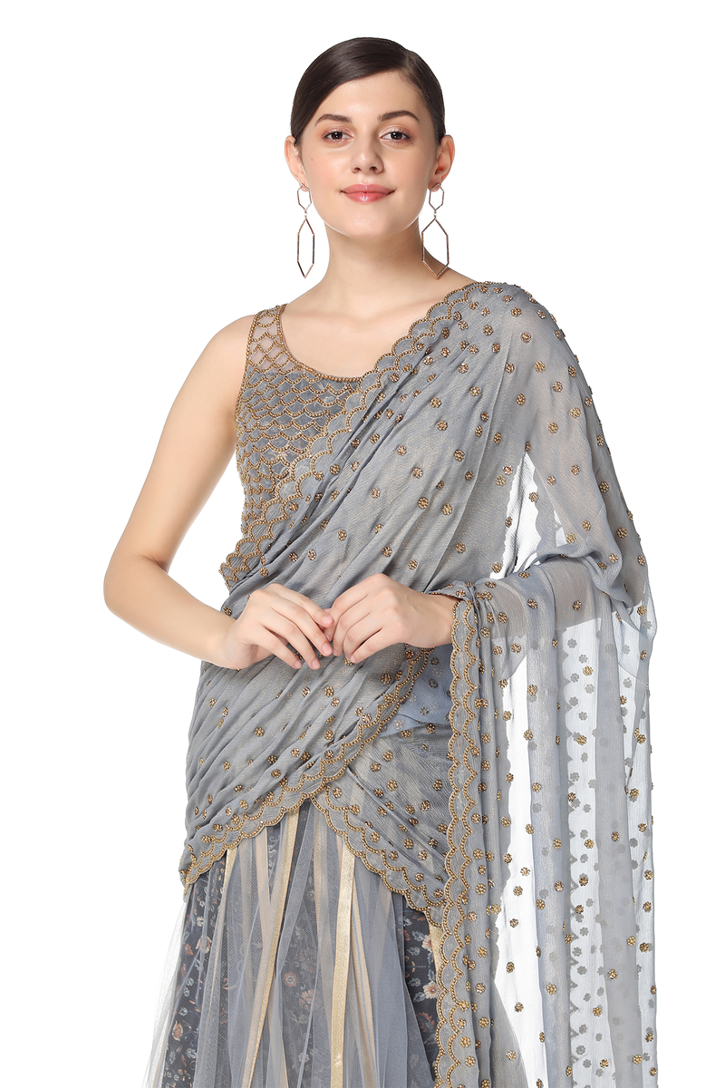 Amalia Lehenga Sari Set