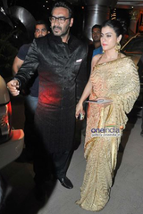 Kajol In Gold Heartbeat Sari Set