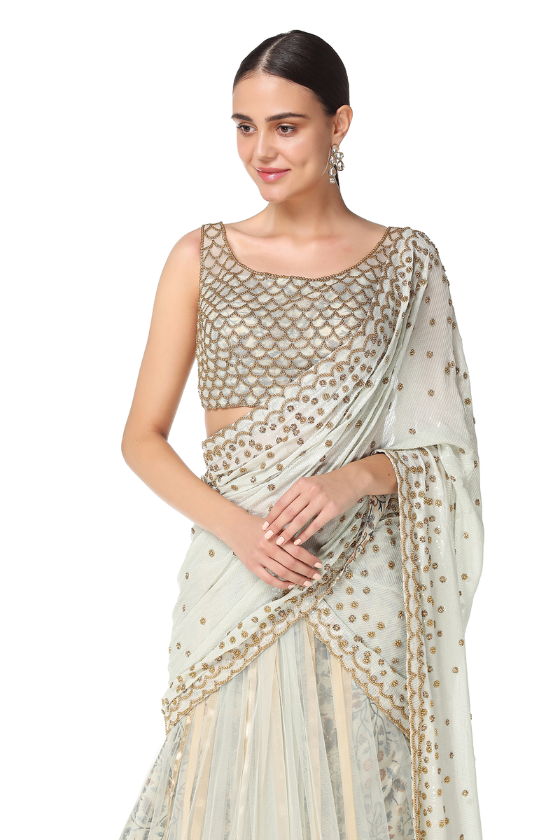 Amalia Lehenga Sari Set