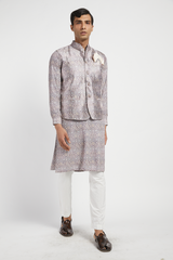 MENS KURTA BUNDI WITH CHURIDAR SET