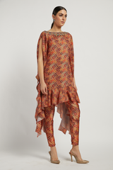 Coral Lana Kaftan Kurta Set