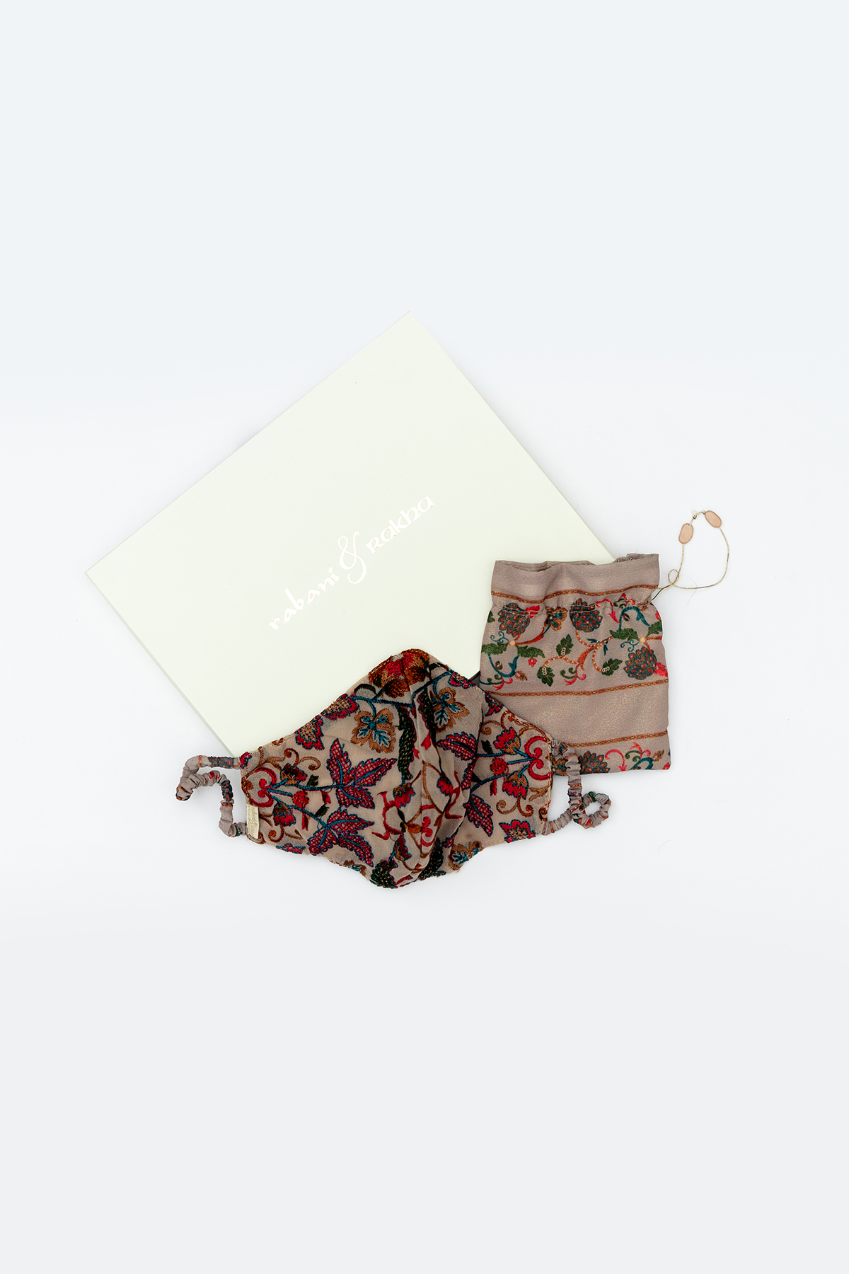 Skin Print Pocket Square and Mask Gift Box