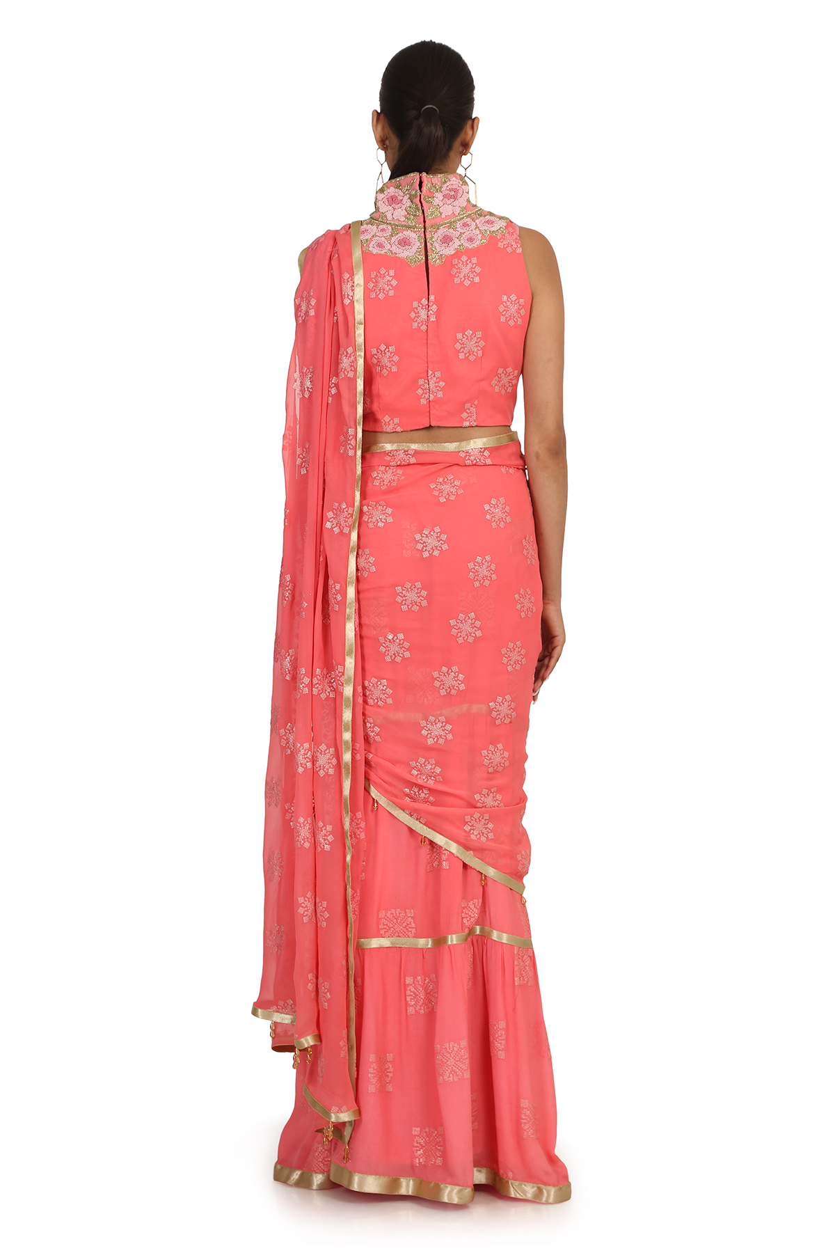 PINK TIER LEHENGA SET