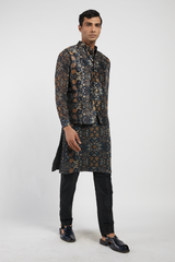 MENS KURTA BUNDI WITH CHURIDAR SET