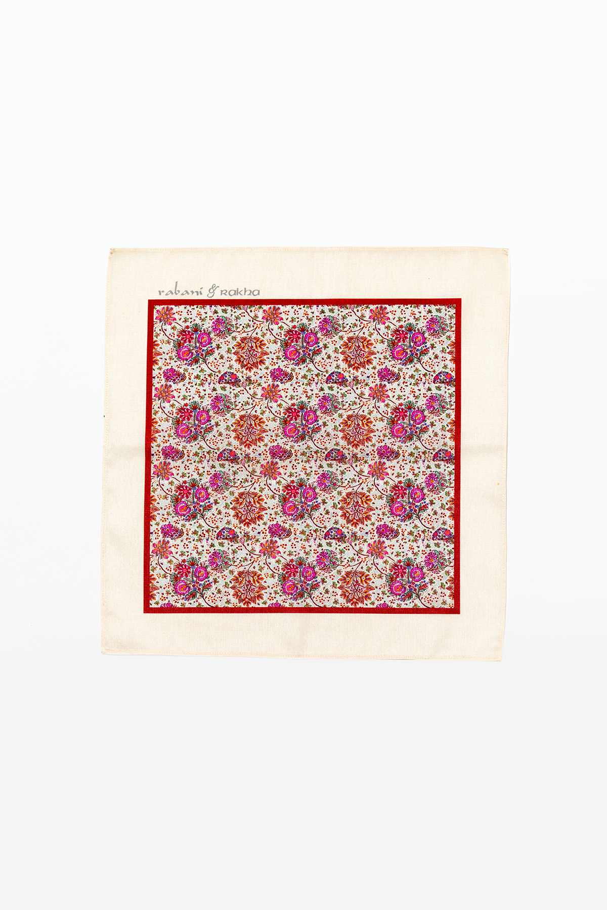 Peach, Beige, & Cream Yellow Printed Pocket Square Gift Box