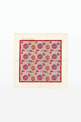 Peach, Beige, & Cream Yellow Printed Pocket Square Gift Box