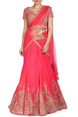 AQILA LEHENGA SARI SET