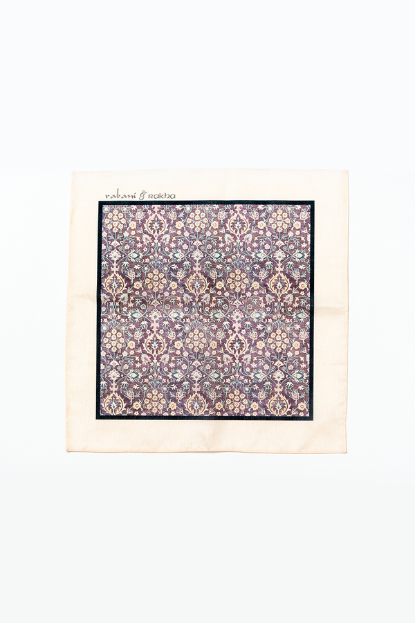 Amethyst Print Pocket Square and Mask Gift Box