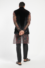 MENS KURTA BUNDI WITH CHURIDAR SET