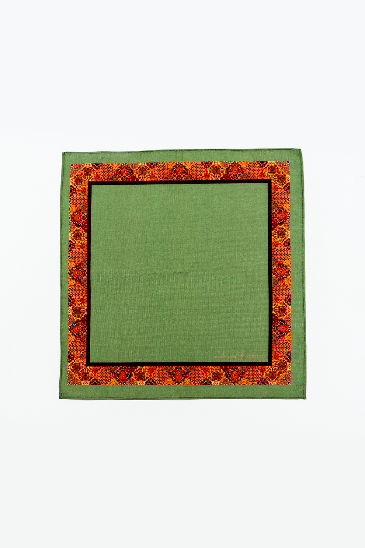Blue, Green, & Light Mint Printed Pocket Square Gift Box
