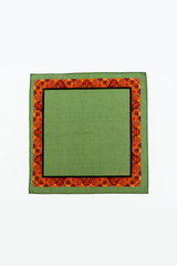 Blue, Green, & Light Mint Printed Pocket Square Gift Box