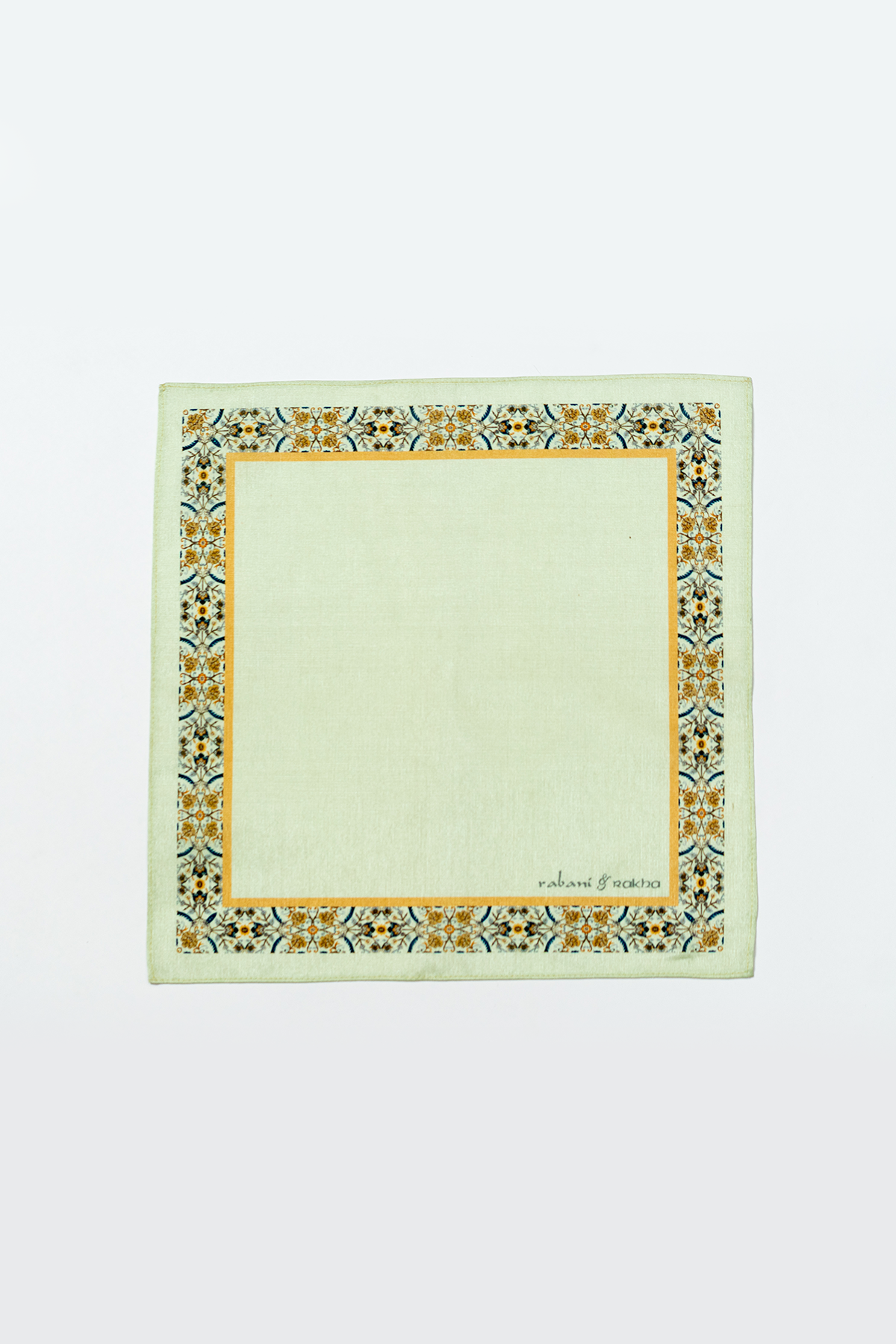 Sage Print Pocket Square and Mask Gift Box