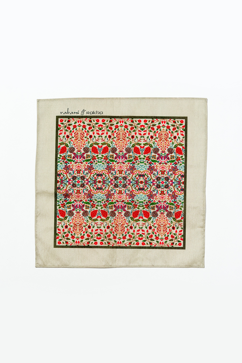 Skin Print Pocket Square and Mask Gift Box