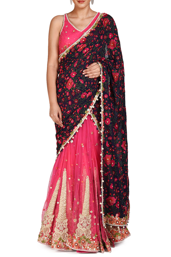 AQILA LEHENGA SARI SET