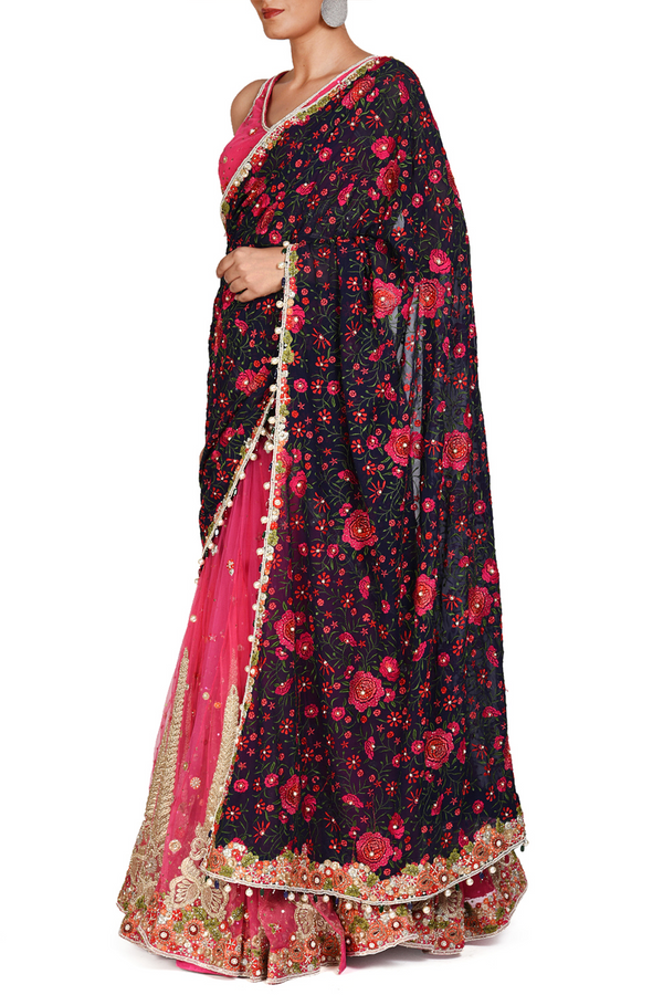 AQILA LEHENGA SARI SET