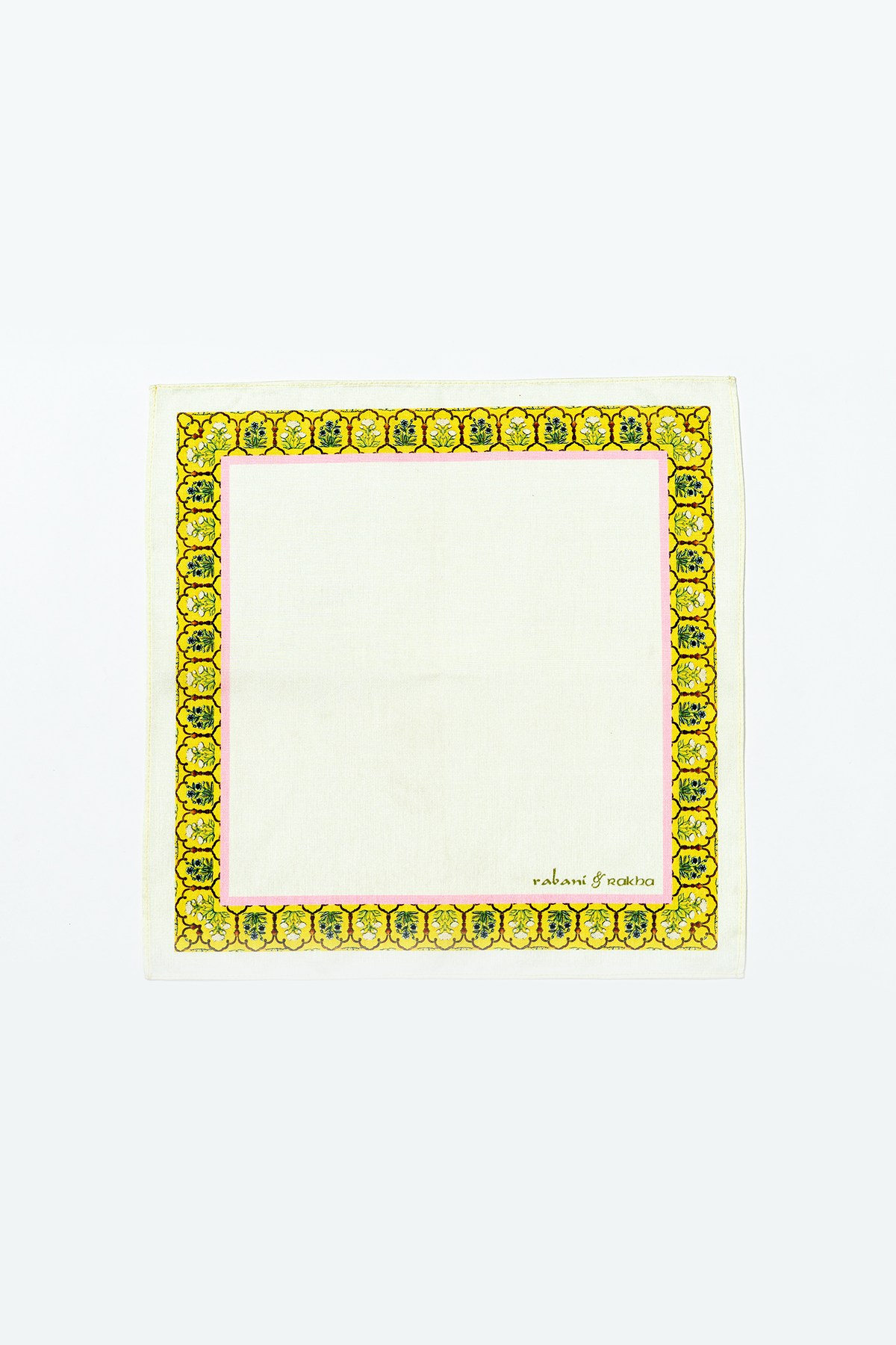 White, Peach, & Cream Printed Pocket Square Gift Box