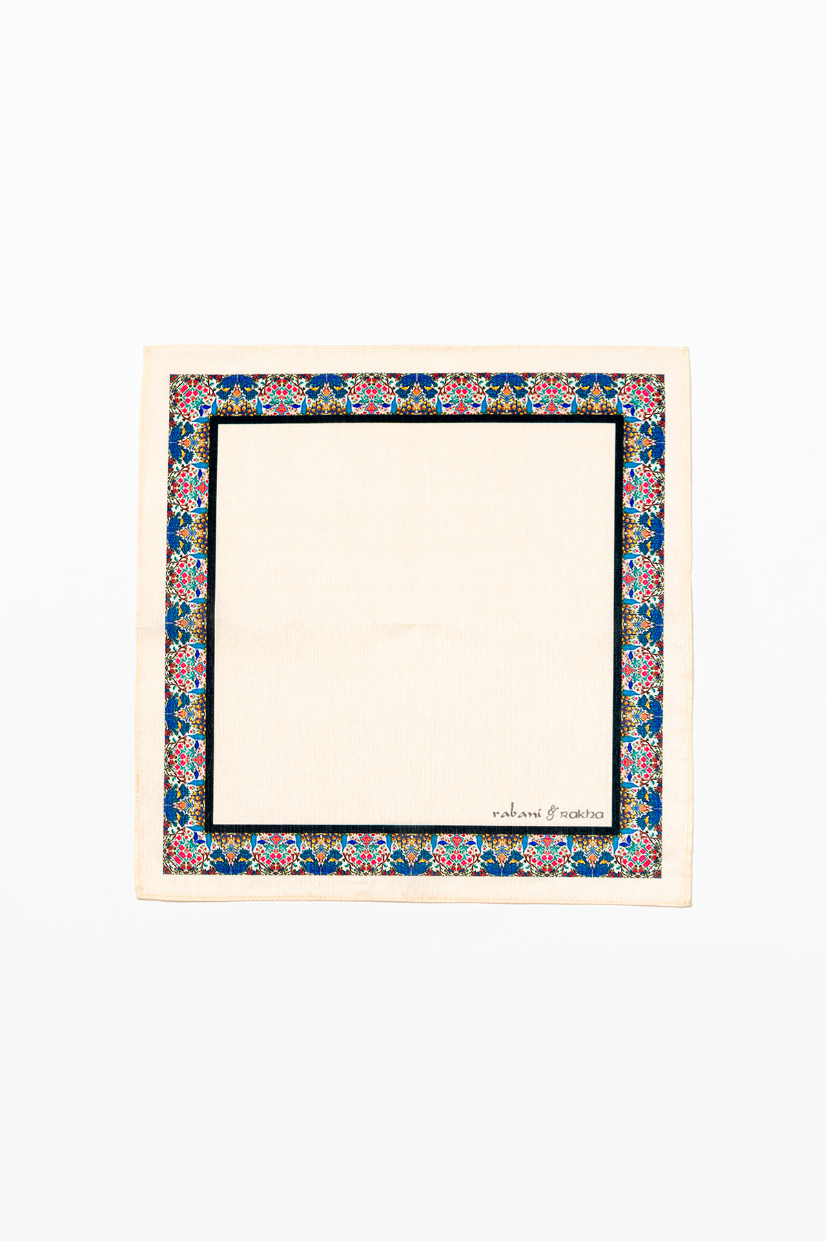 White, Peach, & Cream Printed Pocket Square Gift Box