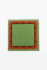 Slate Blue, Green, & Canary Blue Printed Pocket Square Gift Box