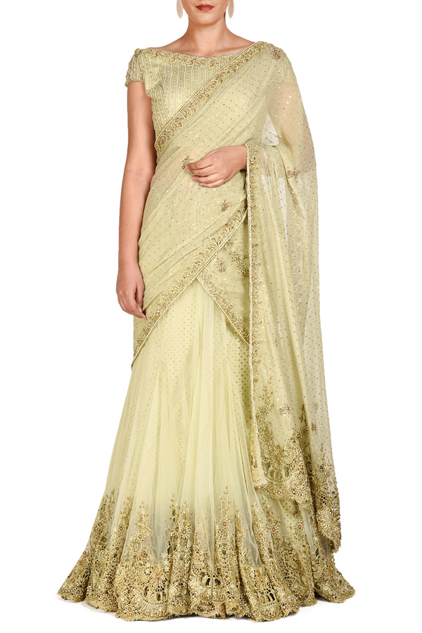 AQILA LEHENGA SAREE SET