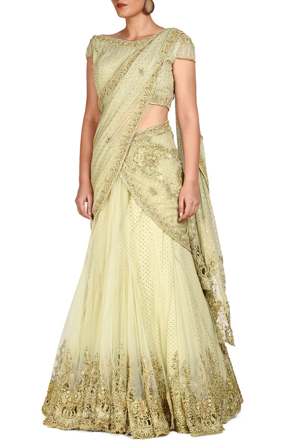 AQILA LEHENGA SAREE SET