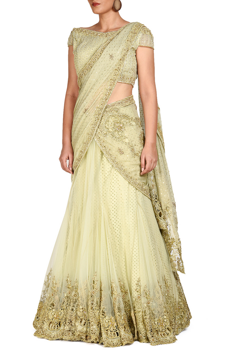 AQILA LEHENGA SAREE SET