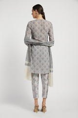 Grey Printed Dalia Kurta Set
