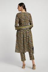 Black Dalia Kurta Set With Butti Work
