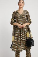 Black Dalia Kurta Set With Butti Work