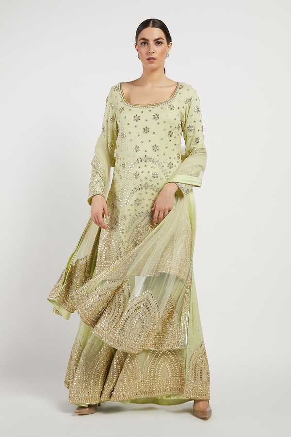 Sage Green Ayat Kurta Set