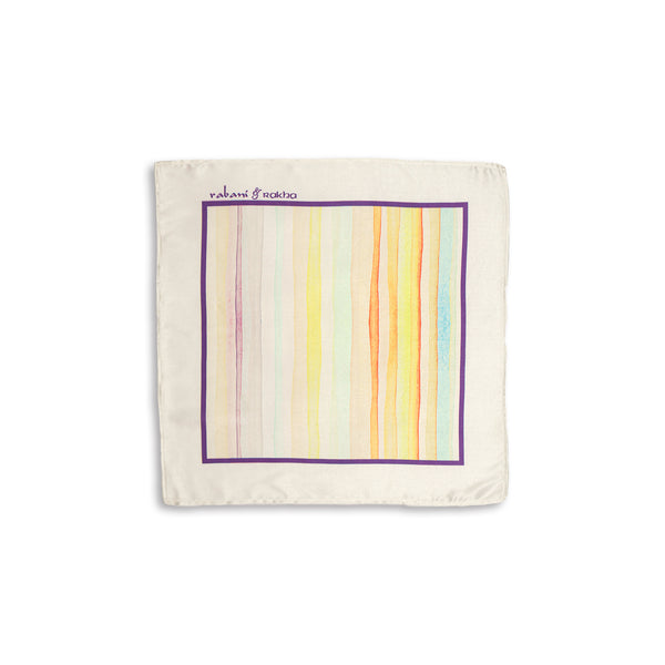 Multi-Colored Satin Printed Pocket Square & Neck Stole Gift Box
