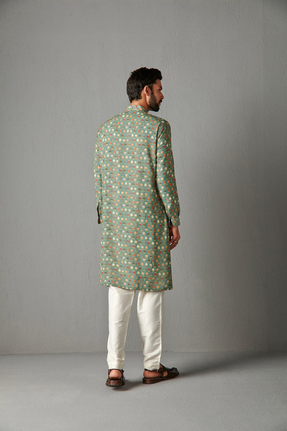 Green Georgette Kurta Set