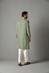 Green Georgette Kurta Set