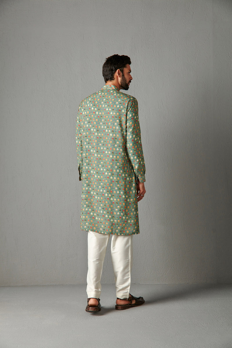 Green Georgette Kurta Set
