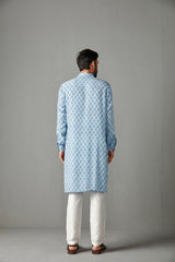Aqua Blue Georgette Kurta Set