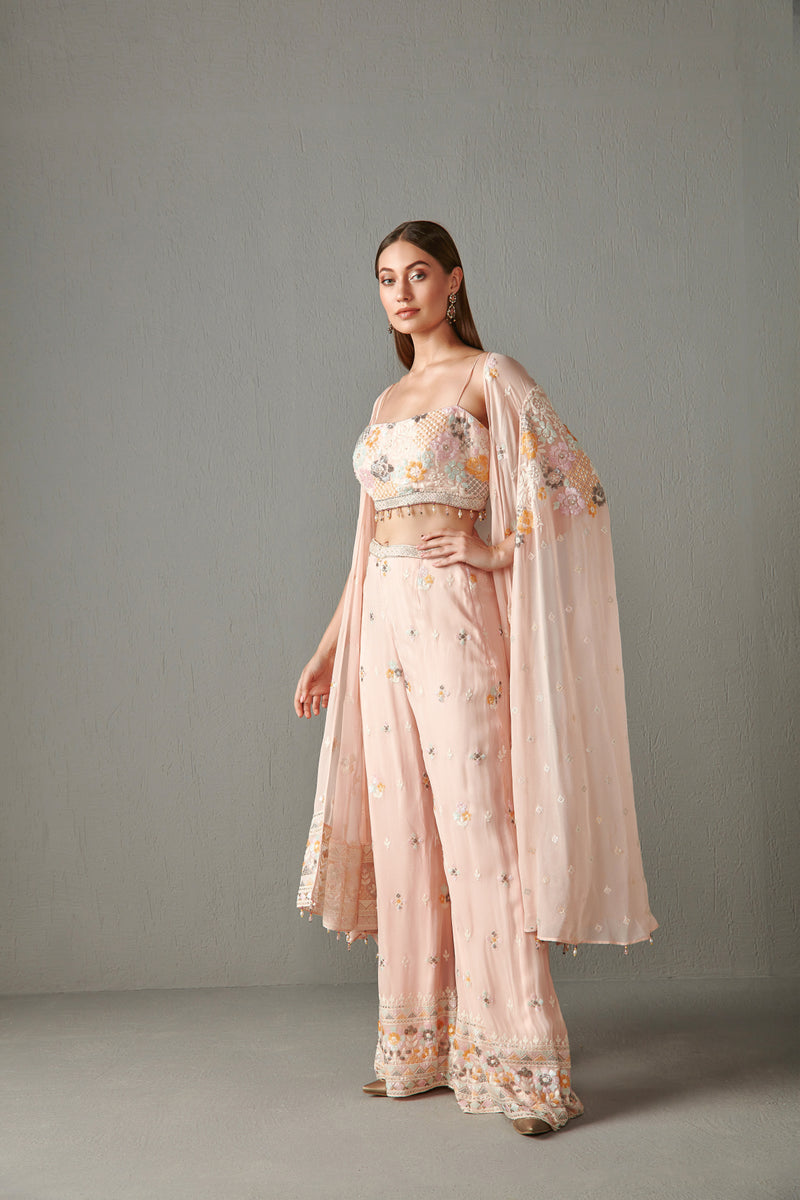 Blush Pink Cape Set